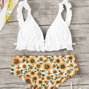 Sunflower high waist swimsuit